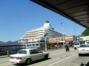 The ship in port